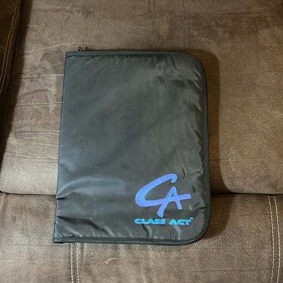 Class Act Vintage Zippered Folder School pocket 80s - Picture 1 of 9